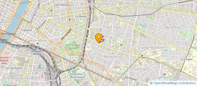 localisation de l'entreprise A.O.A. PRODUCTION à LYON