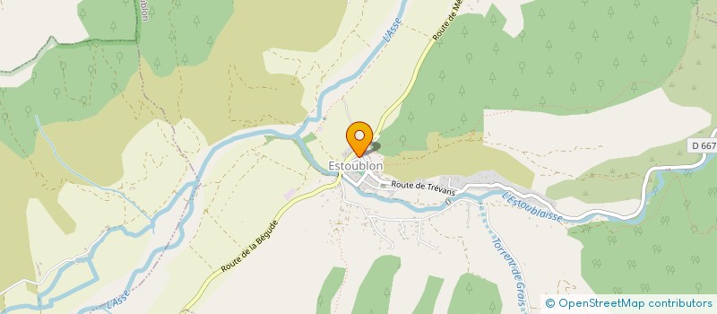 localisation de l'entreprise A.O.C.F  ESTOUBLON