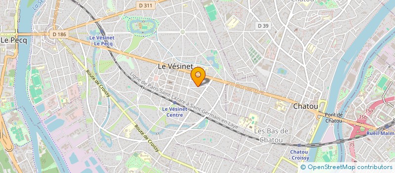 localisation de l'entreprise A.O.C INNOVATION  LE VESINET