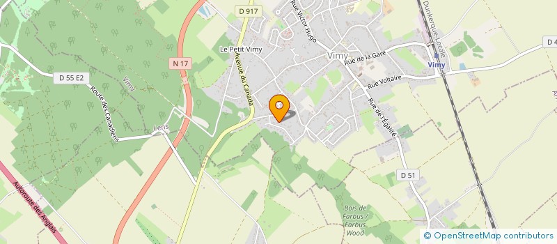 localisation de l'entreprise A.O.I à VIMY