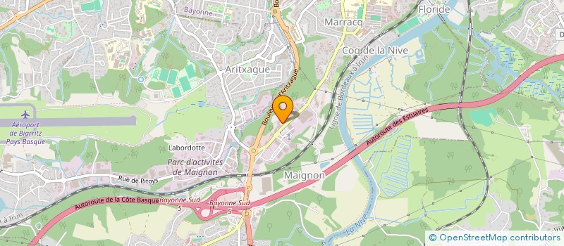 localisation de l'entreprise A.O.I à BAYONNE