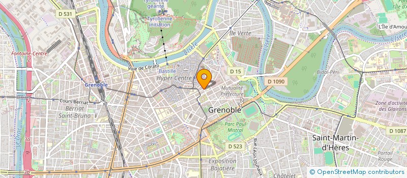 localisation de l'entreprise A.O.IMMOBILIER  GRENOBLE