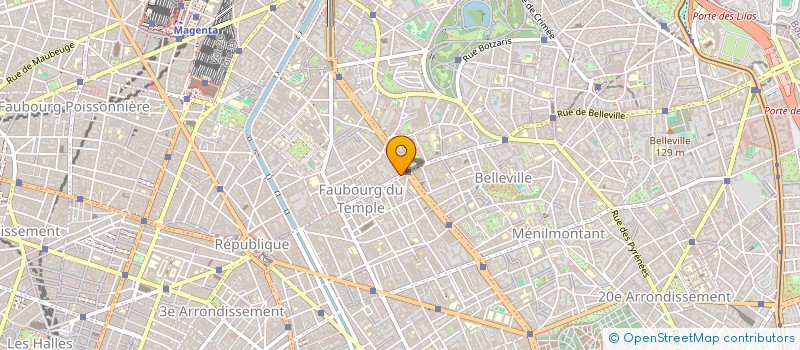 localisation de l'entreprise A.O.M DU FAUBOURG  PARIS