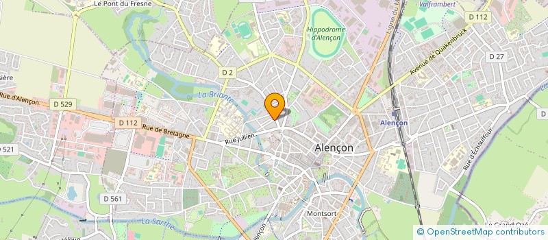 localisation de l'entreprise A.O.S HOLDING à ALENCON