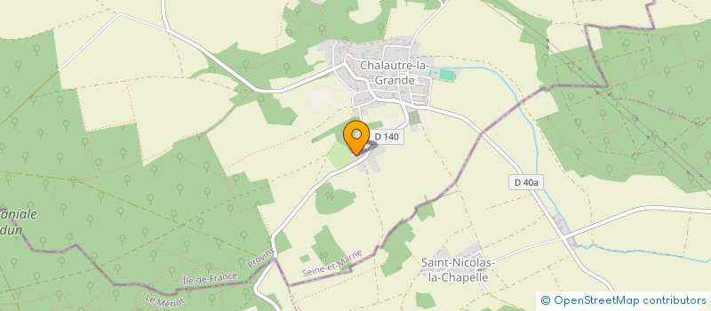 localisation de l'entreprise A.O.V.  CHALAUTRE-LA-GRANDE