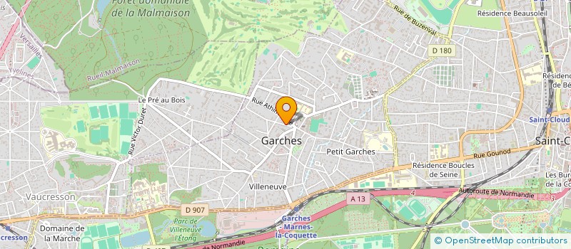 localisation de l'entreprise A ONE à GARCHES