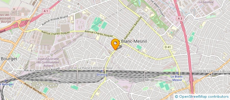 localisation de l'entreprise A ONE à LE BLANC-MESNIL