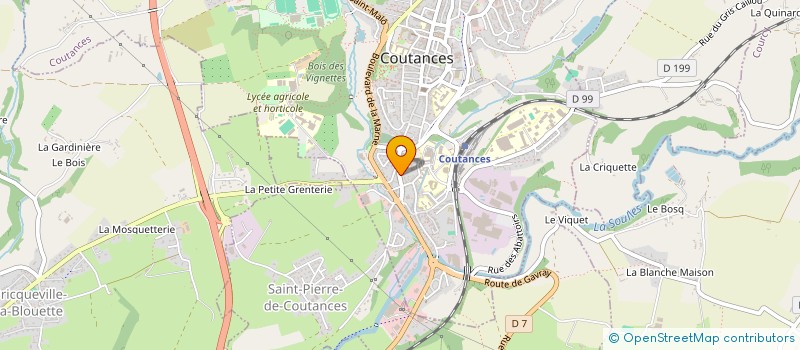 localisation de l'entreprise A-ONE PRODUCTS MFG LTD  COUTANCES