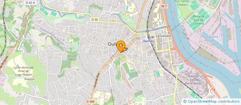 localisation de l'entreprise A OULLINS THERAPIES  OULLINS-PIERRE-BENITE