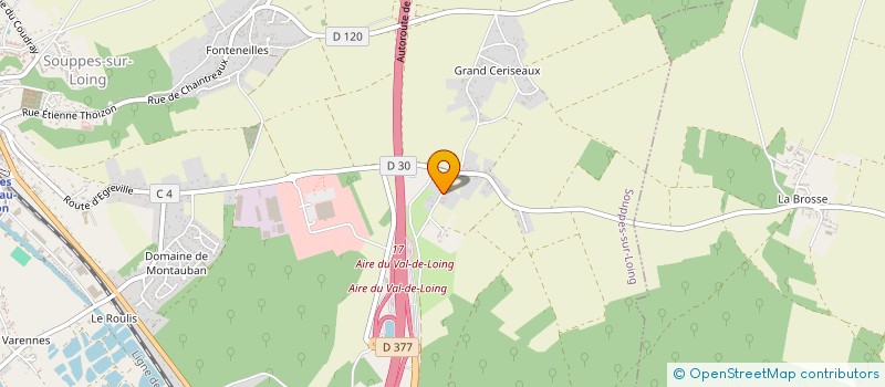 localisation de l'entreprise A P 21  SOUPPES-SUR-LOING