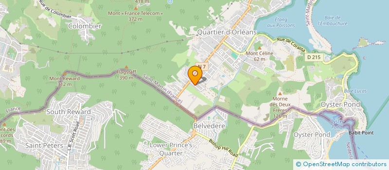 localisation de l'entreprise A & P  SAINT MARTIN