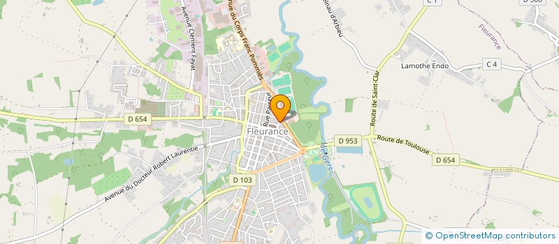 localisation de l'entreprise A.P.  FLEURANCE