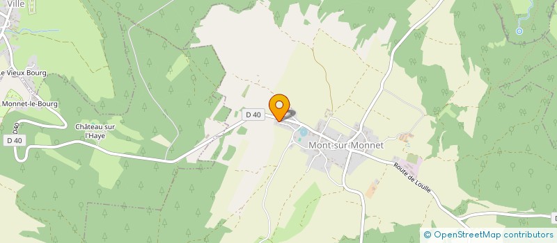 localisation de l'entreprise A.P.  MONT-SUR-MONNET