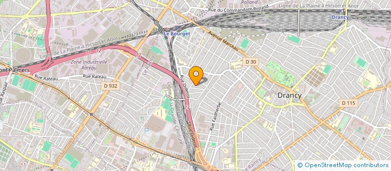 localisation de l'entreprise A.P à DRANCY