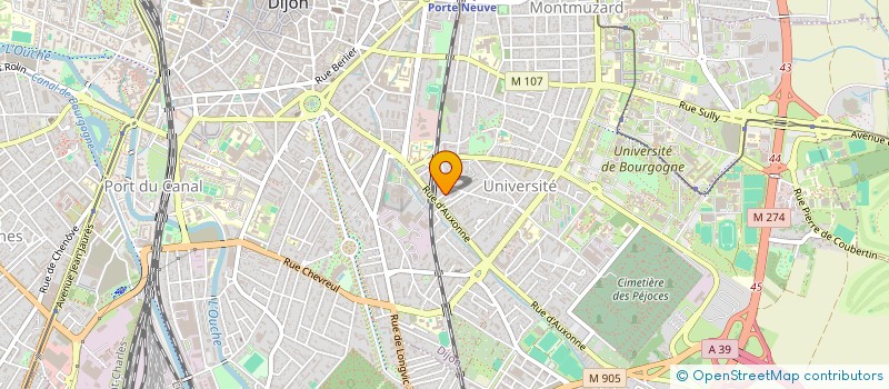 localisation de l'entreprise A.P.A à DIJON