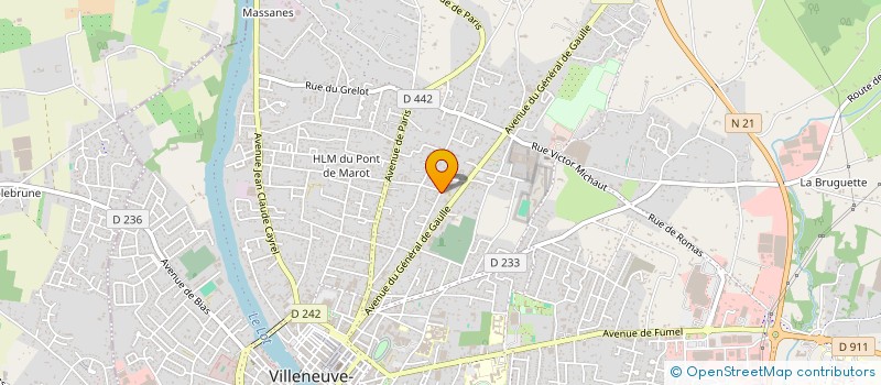 localisation de l'entreprise A.P.A.D. MUSIQUES  VILLENEUVE-SUR-LOT