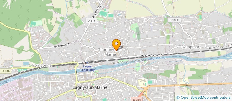 localisation de l'entreprise A.P.A. GESTION à THORIGNY-SUR-MARNE