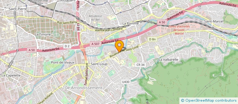 localisation de l'entreprise A.P.A. SAINT LOUP à MARSEILLE