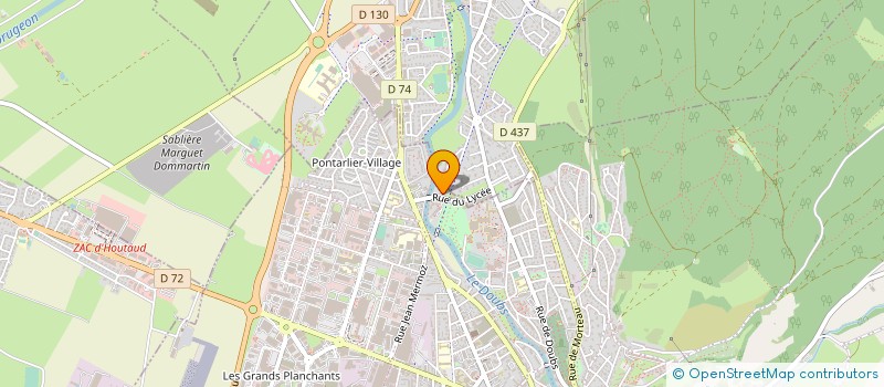 localisation de l'entreprise A P A T à PONTARLIER