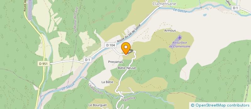 localisation de l'entreprise A P' ART ETRE  ANGLARS-SAINT-FELIX