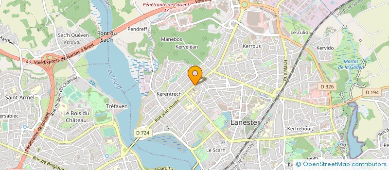 localisation de l'entreprise A P'ARTS  LANESTER