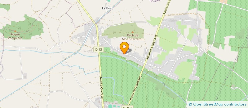 localisation de l'entreprise A.P.B.  CUXAC-D'AUDE