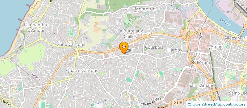 localisation de l'entreprise A.P.B. à ANGLET