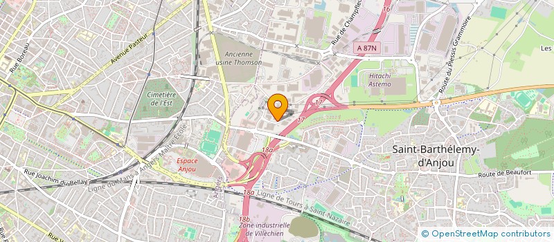 localisation de l'entreprise A.P.B.I  SAINT-BARTHELEMY-D'ANJOU