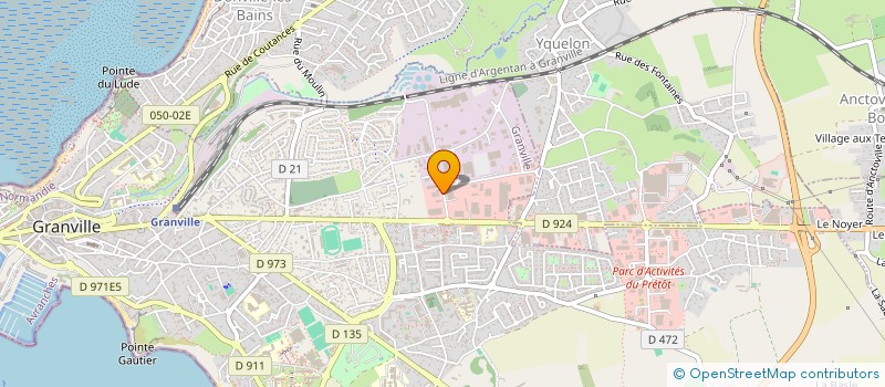 localisation de l'entreprise A.P. BIEN-ETRE  GRANVILLE