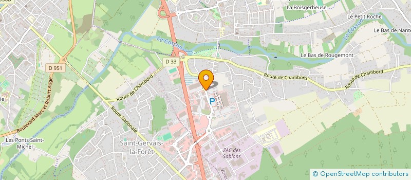 localisation de l'entreprise A.P. BLOIS à VINEUIL