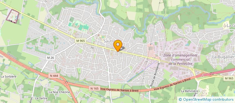 localisation de l'entreprise A.P.C.  SAUTRON