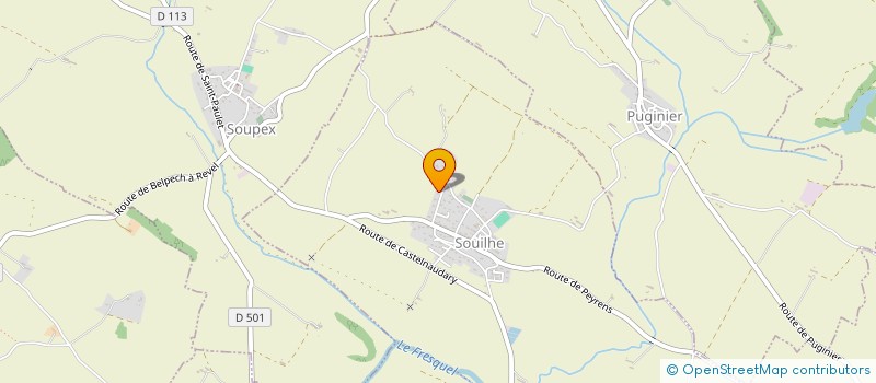 localisation de l'entreprise A.P.C  SOUILHE