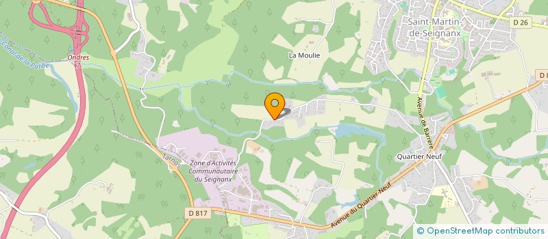 localisation de l'entreprise A P C M  SAINT-MARTIN-DE-SEIGNANX