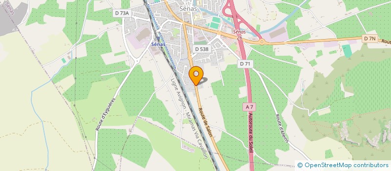 localisation de l'entreprise A.P.C.P à SENAS