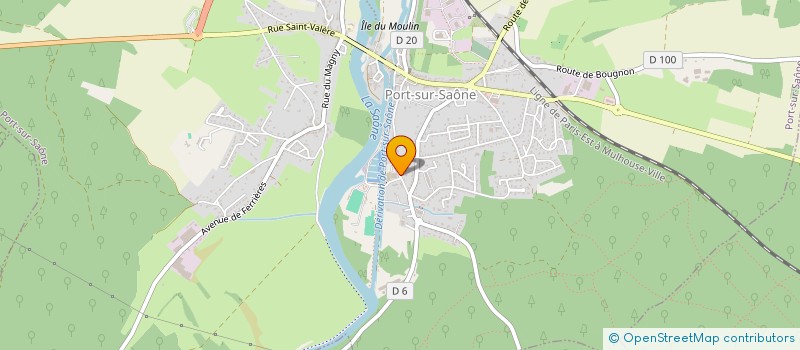 localisation de l'entreprise A.P.C.S.  PORT-SUR-SAONE