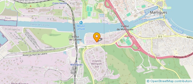 localisation de l'entreprise A.P. CONSTRUCTIONS à MARTIGUES