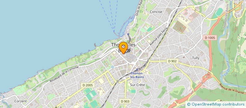 localisation de l'entreprise A.P. CUISINES à THONON-LES-BAINS