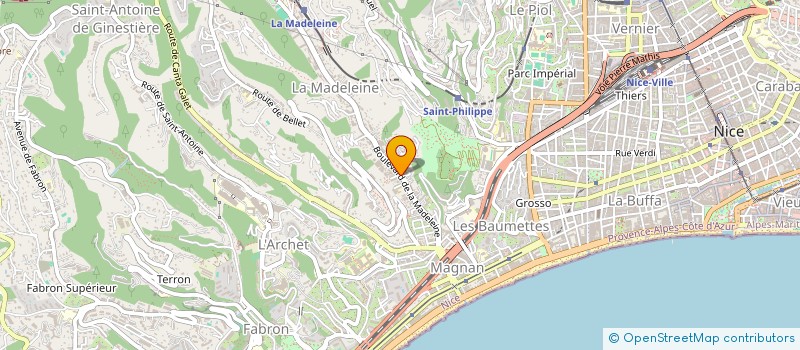 localisation de l'entreprise A P D E R I C à NICE