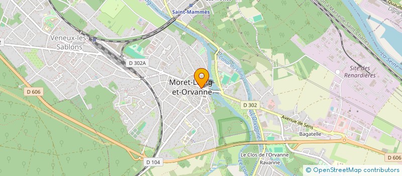 localisation de l'entreprise A P D L  MORET-LOING-ET-ORVANNE