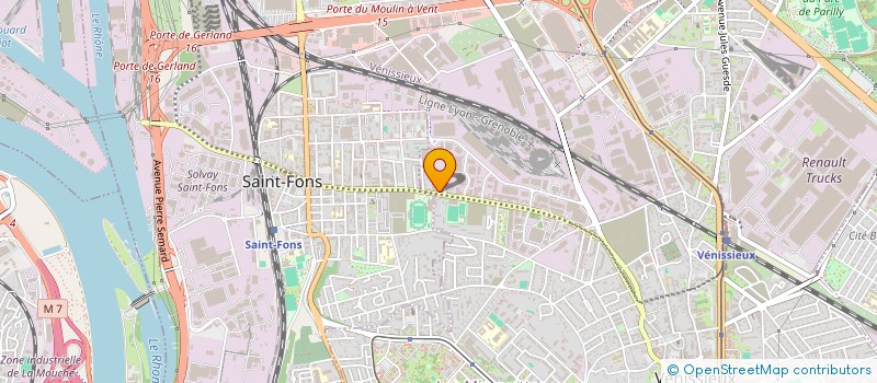 localisation de l'entreprise A P DIFFUSION à VENISSIEUX