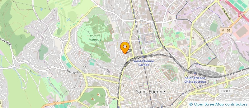 localisation de l'entreprise A.P.E à SAINT-ETIENNE