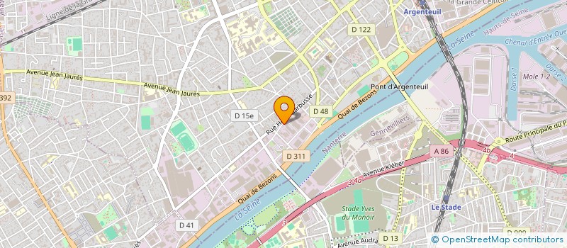 localisation de l'entreprise A.P.E  ARGENTEUIL