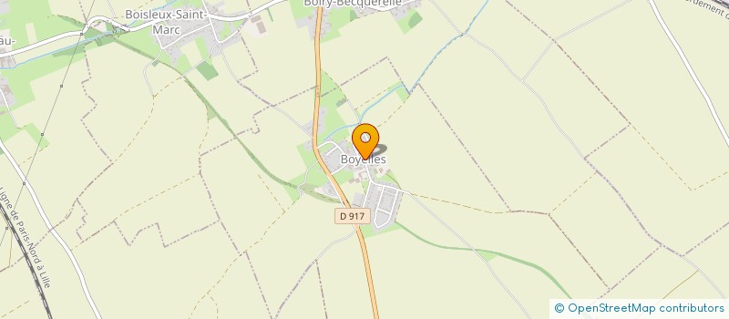 localisation de l'entreprise A.P.E. BOIRY BECQUERELLE - BOYELLES - ST-LEGER  BOYELLES