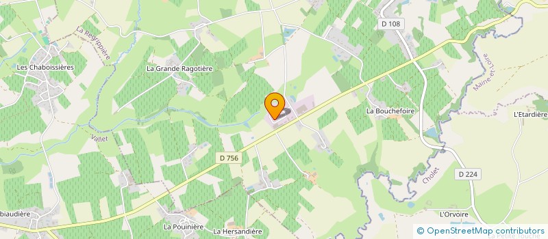 localisation de l'entreprise A.P.E.C.C.  LA REGRIPPIERE