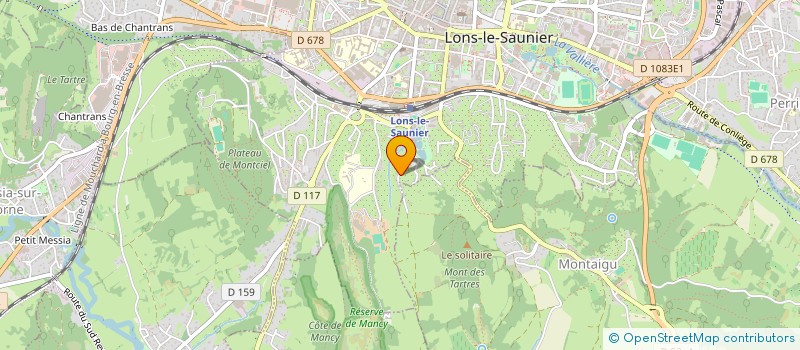 localisation de l'entreprise A.P.E.C.T. (ASSOCIATION DE PARENTS D'ELEVES DES ECOLES DU COUCHANT ET DES TOUPES) à LONS-LE-SAUNIER