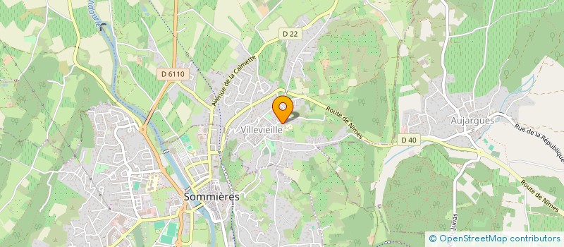 localisation de l'entreprise A.P.E. DE L'ECOLE DE VILLEVIEILLE.  VILLEVIEILLE