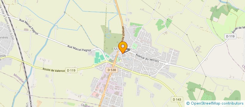 localisation de l'entreprise A.P.E. DES ECOLES PUBLIQUES DE MONTELIER  MONTELIER