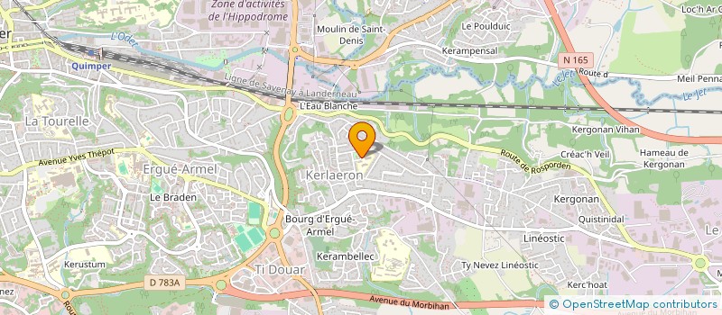 localisation de l'entreprise A P E DU GROUPE SCOLAIRE PAULINE KERGOMARD à QUIMPER