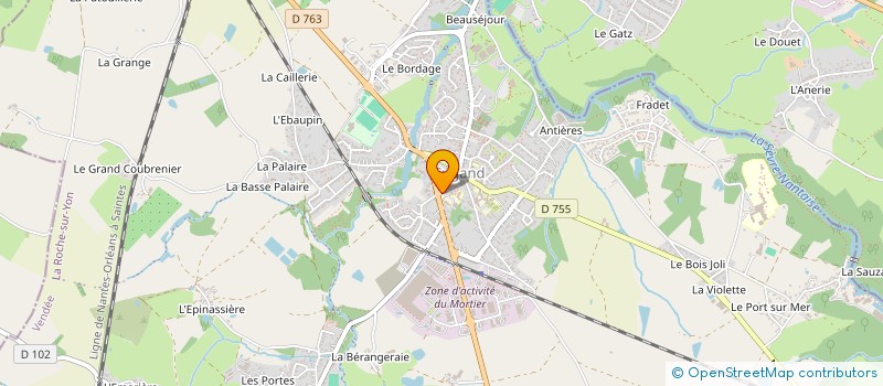 localisation de l'entreprise A.P.E. ECOLE JEAN MOULIN CUGAND  CUGAND