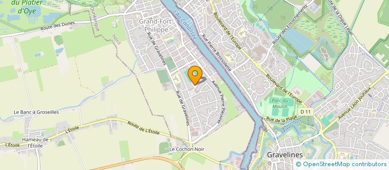 localisation de l'entreprise A.P.E. ET AMIS DE L'ECOLE PUBLIQUE JEAN DE LA FONTAINE  GRAND-FORT-PHILIPPE